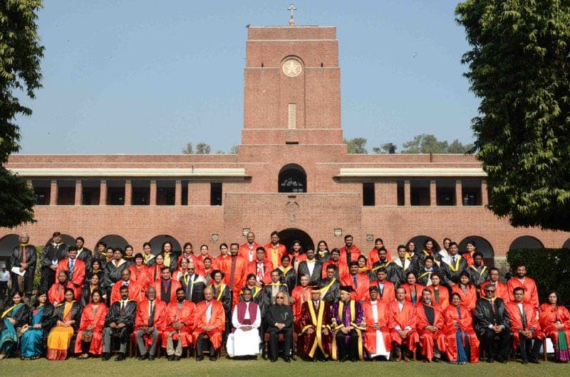 Campus view of St. Stephen's College, Delhi