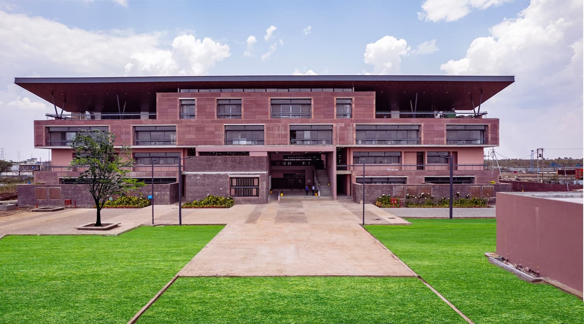 Campus view of Azim Premji University, Bhopal