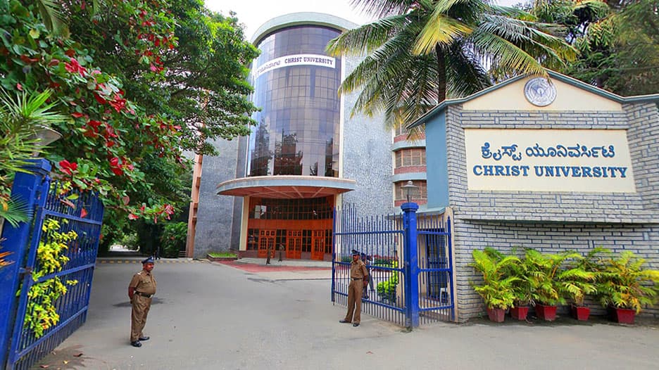 Campus view of Christ University, Bengaluru