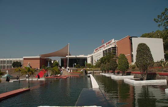 Campus view of Symbiosis International University, Block A, Plot No. 47 & 48, Phase 2, Industrial Area, Sector 62, Noida