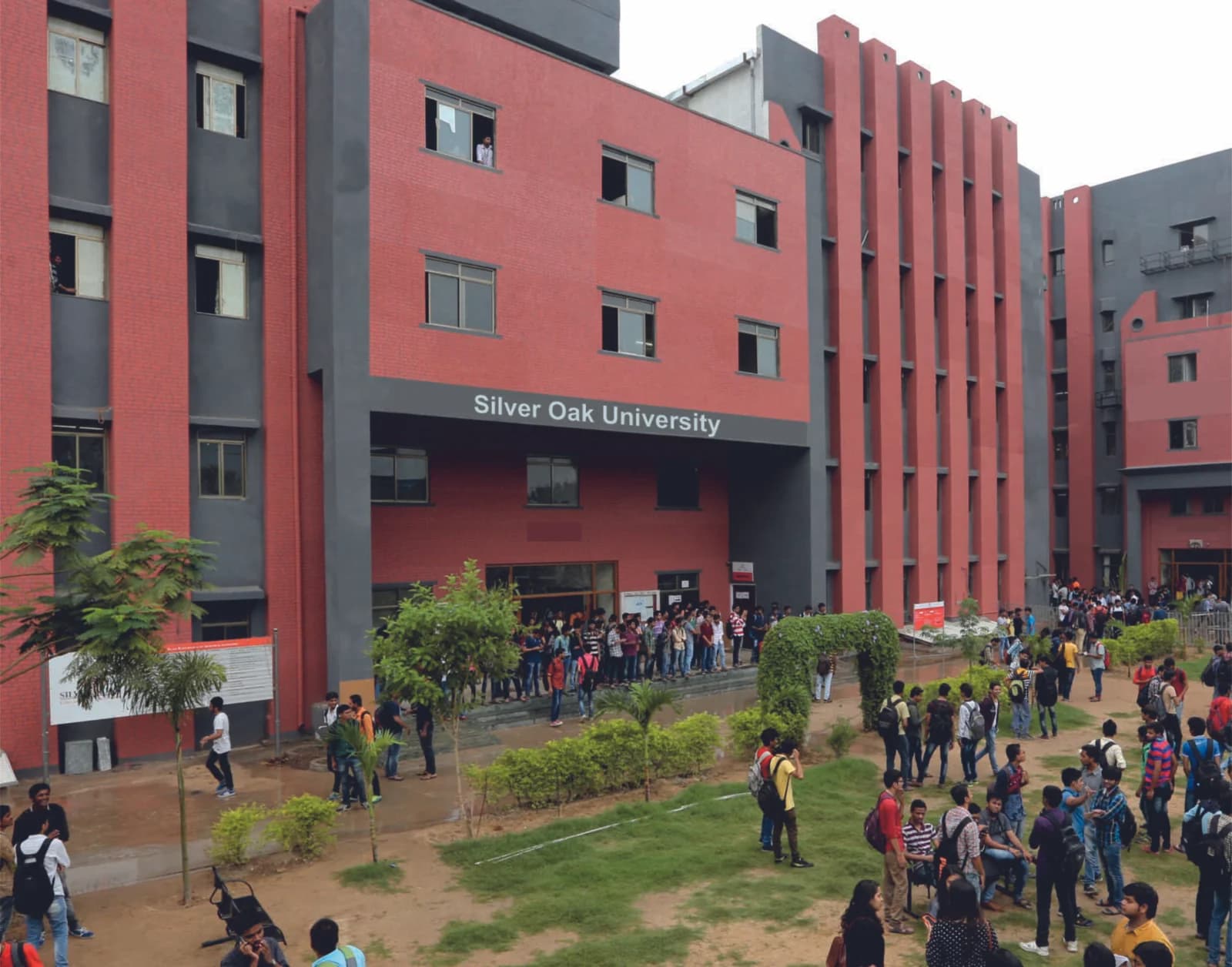 Campus view of Silver Oak University, Ahmedabad