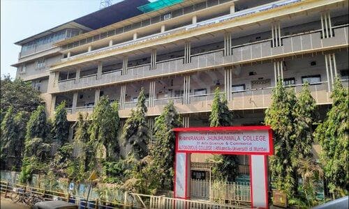 Campus view of Ramniranjan Jhunjhunwala College, Opposite Ghatkopar Railway Station, Ghatkopar West, Mumbai, Maharashtra 400086