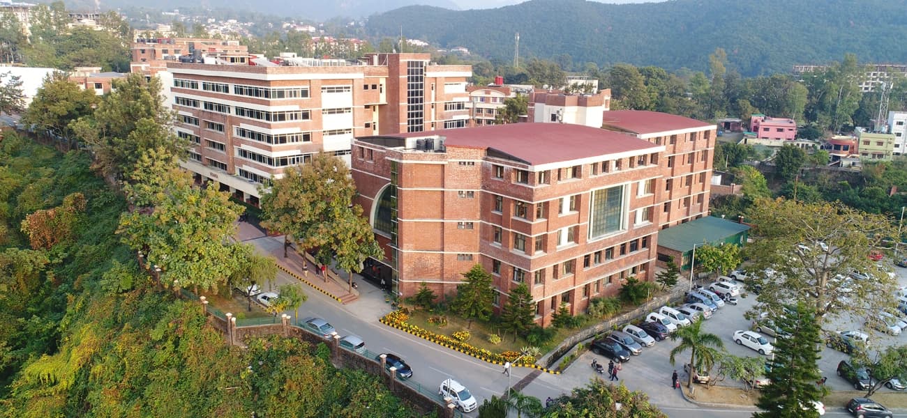 Campus view of DIT University, Dehradun