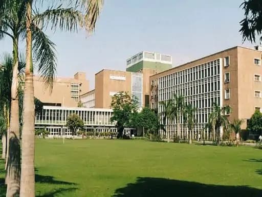 Campus view of AIIMS, New Delhi