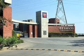 Campus view of P P Savani University, Surat 