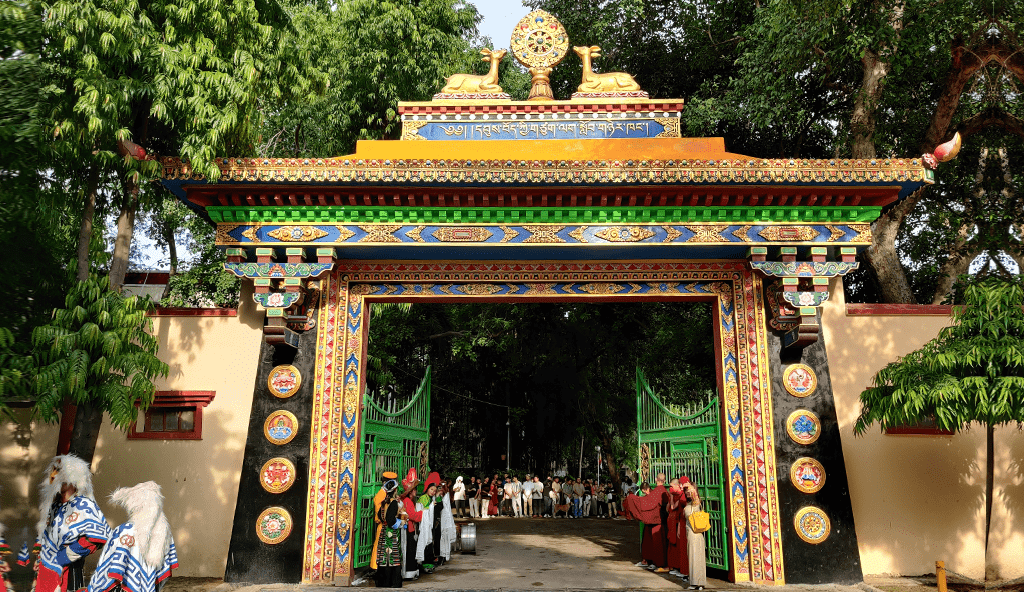Campus view of Central Institute of Higher Tibetan Studies, Sarnath, Varanasi, Uttar Pradesh 221007