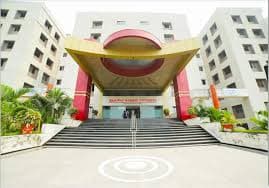 Campus view of Bhagwan Mahavir University, BMEF Campus, Bharthana Road, Vesu, Surat, Gujarat 395017