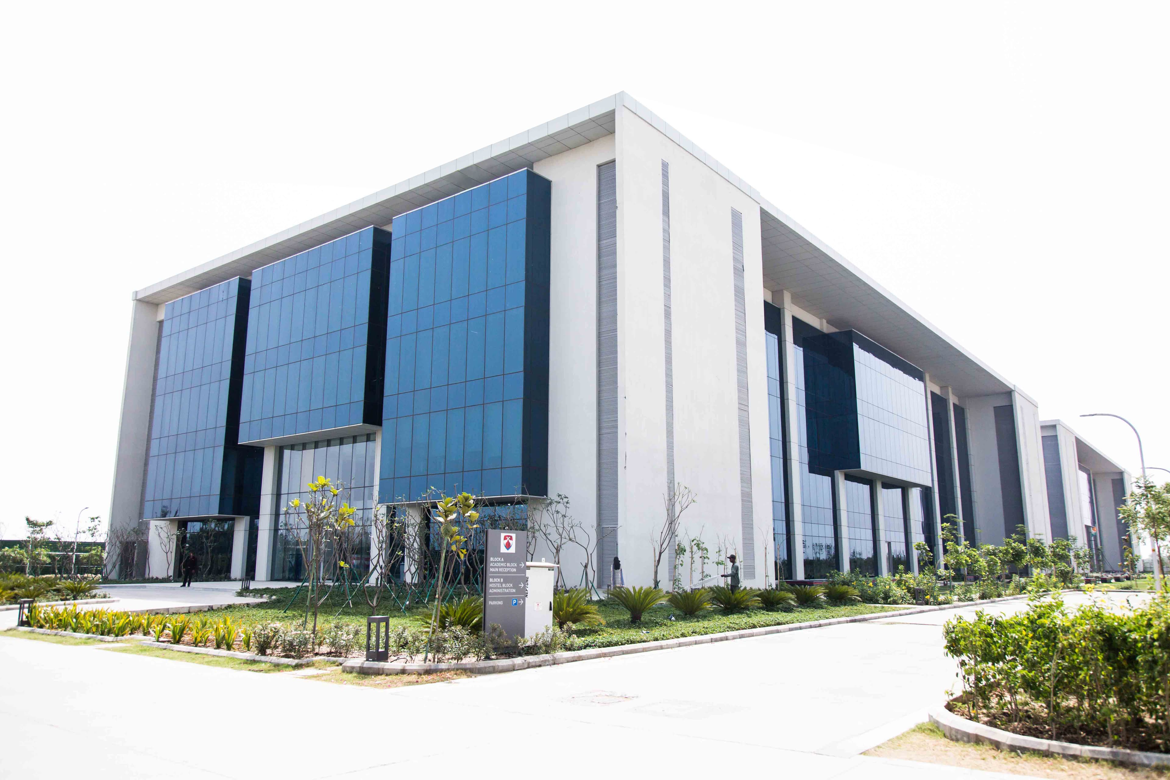 Campus view of Bennett University, Plot No. 8-11, TechZone II, Greater Noida