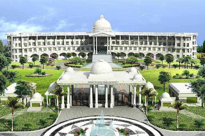 Campus view of Noida International University, Sector 17A, Yamuna Expy, opposite F1 Track, Gautam Budh Nagar