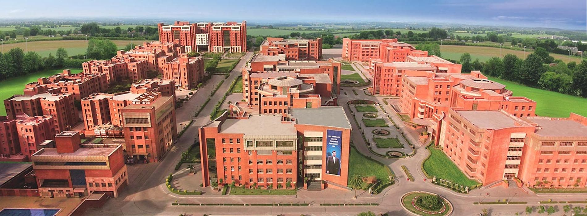 Campus view of Amity University, Noida