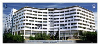 Campus view of Mithibai College,  Mumbai