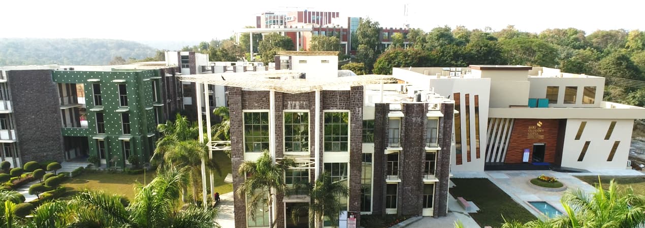 Campus view of Jagran Lakecity University (JLU), Bhopal