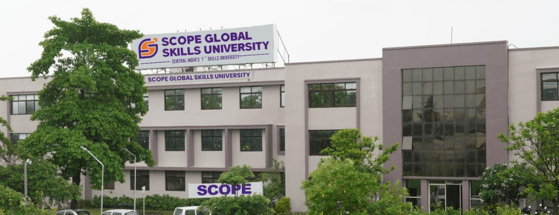 Campus view of SCOPE Global Skills University, Bhopal
