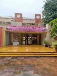 Campus view of Sabarmati University, Near Greenwood Lake Resort, Vaishno Devi Circle, Sardar Patel Ring Road, Ahmedabad, Gujarat 382481
