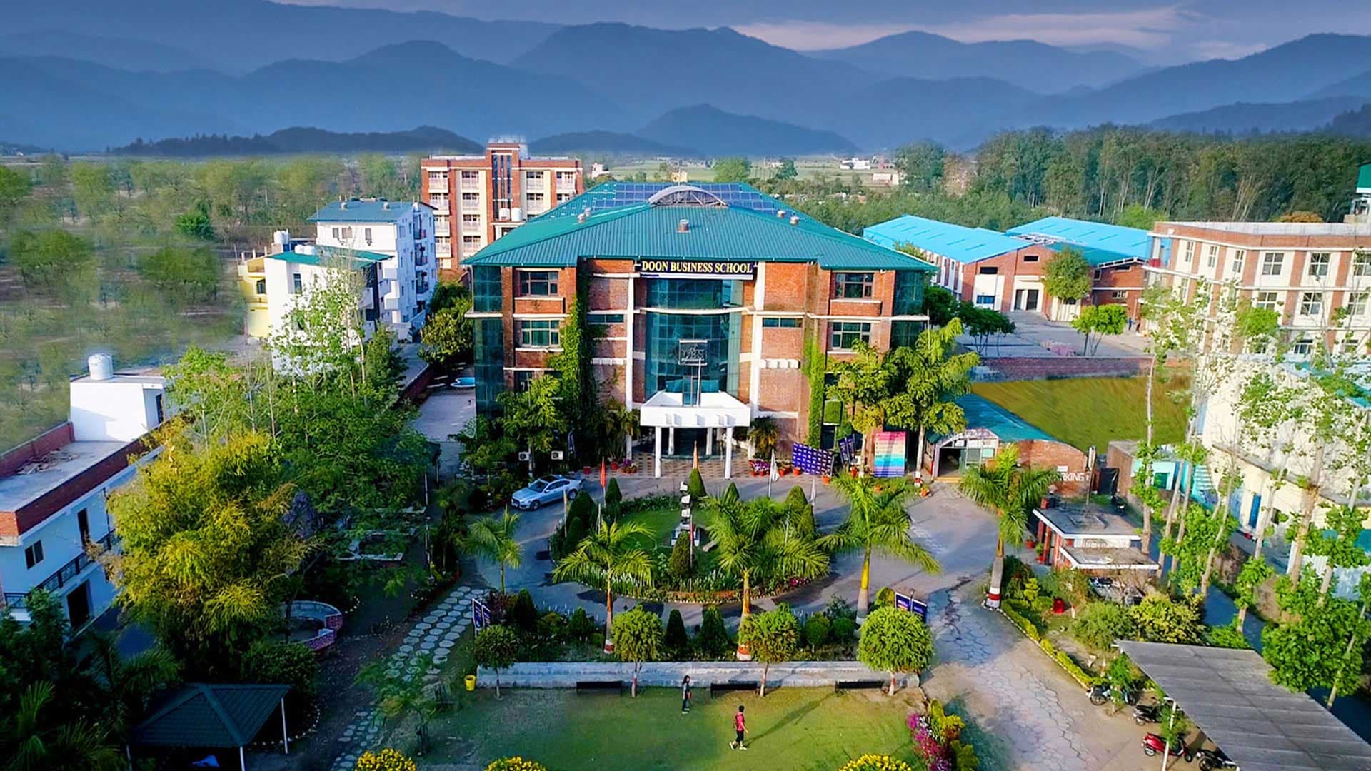 Campus view of Doon Business School (DBS), Dehradun