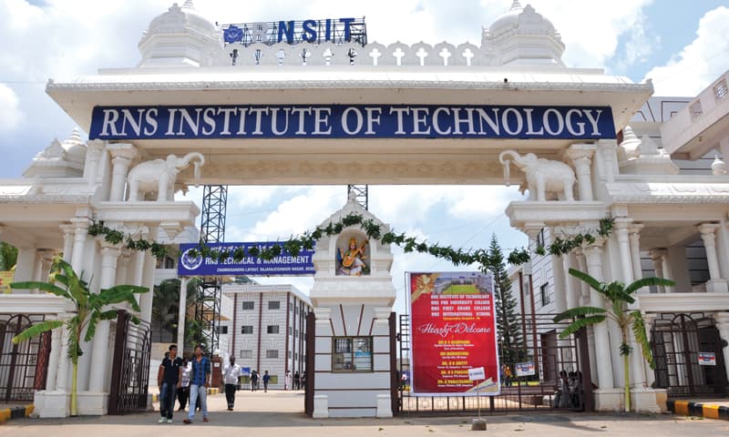 Campus view of RNS INSTITUTE OF TECHNOLOGY, Dr. Vishnuvardhan Road, Channasandra, Rajarajeshwari Nagar, Bengaluru, Karnataka 560098
