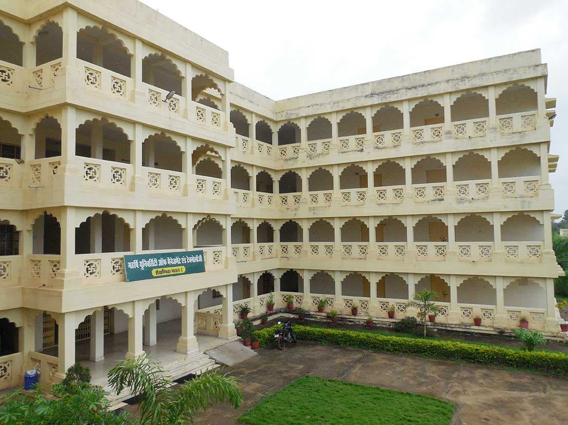 Campus view of Maharishi University of Management and Technology, Bhopal