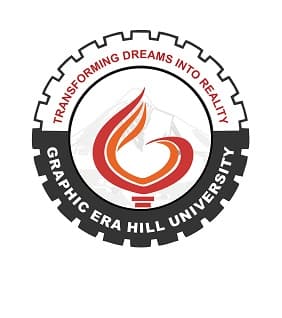 Graphic Era Hill University logo - Haldwani, Uttarakhand