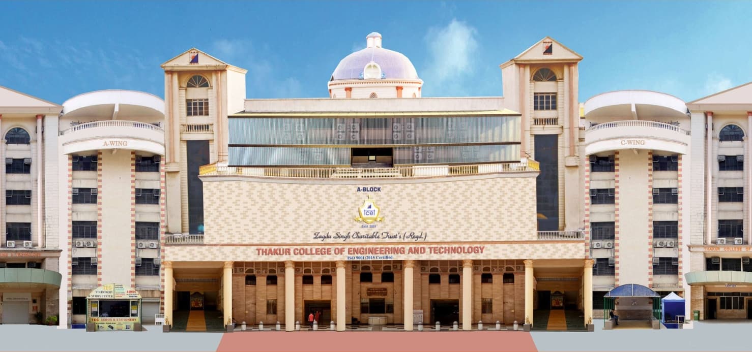 Campus view of Thakur College of Engineering and Technology, A-Block, Thakur Educational Campus, Shyamnarayan Thakur Marg, Thakur Village, Kandivali East, Mumbai, Maharashtra 400101