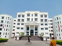 Campus view of SDJ International College, Behind VNSGU, Umerwada, Surat, Gujarat 395007