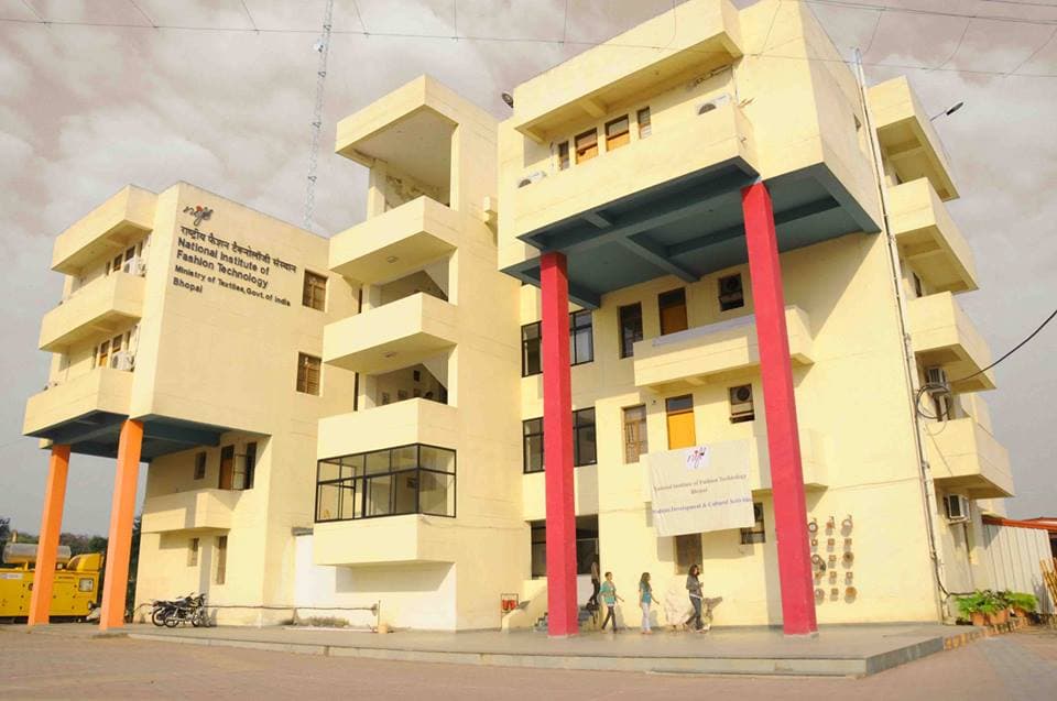 Campus view of National Institute of Fashion Technology (NIFT), NIFT Campus, Indore Bypass Road, Bhauri, Bhopal, Madhya Pradesh 462030
