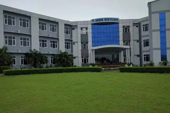 Campus view of Doon Institute of Education, 9th Milestone, Rishikesh - Haridwar Highway, Shyampur, P.O. Satyanarayan Temple, Distt. Dehradun, Uttarakhand - 249204